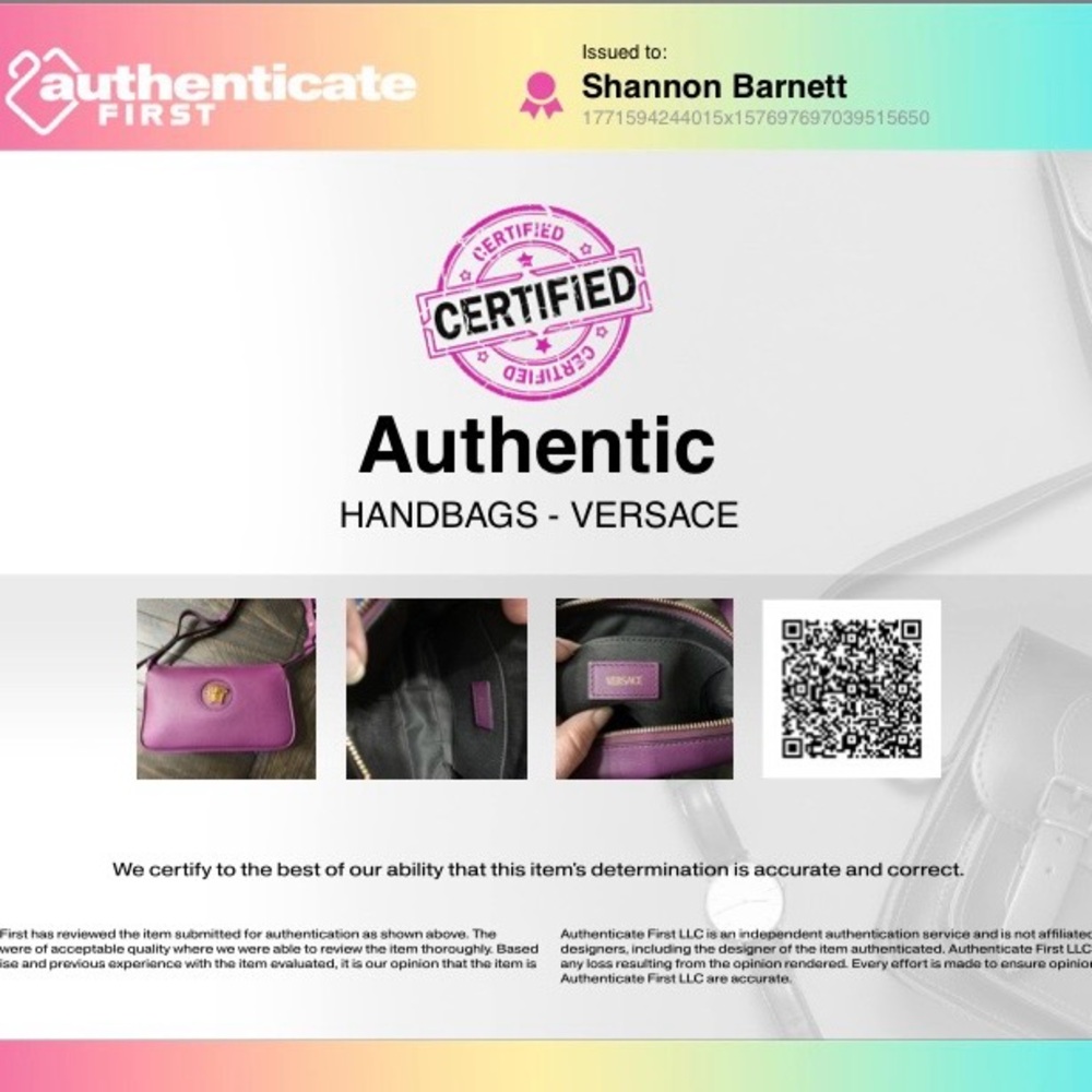 Versace La Medusa Shoulder Bag With COA - Picture 8 of 8